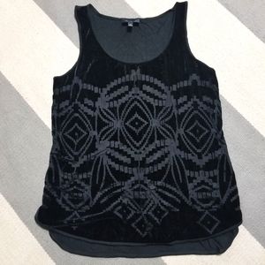 The Limited Small Black Velvet Tank